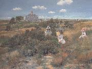 William Merrit Chase The Bayberry Bush oil painting
